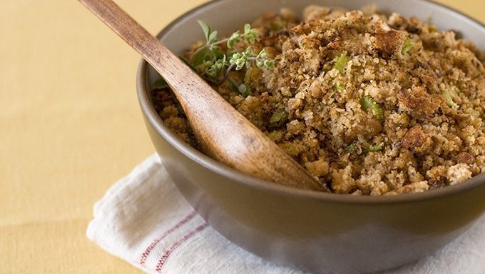 stuffing in bowl