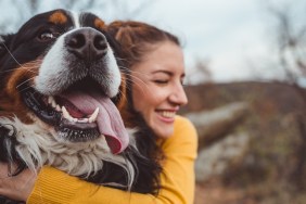 Young woman with dog