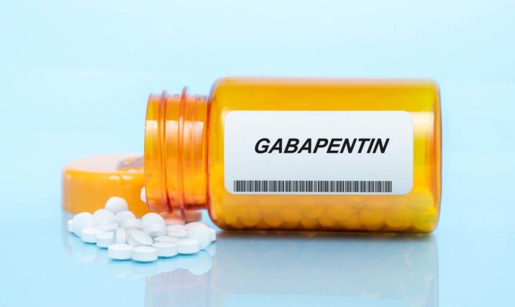 Gabapentin prescription bottle for dogs.