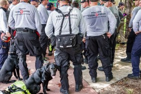 Florida, Miami Beach, Surfside, Champlain Towers South Condominium Building Collapse, FEMA Florida Task Force Urban Search & Rescue briefing members.