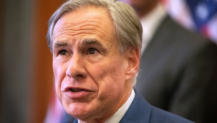 AUSTIN, TX - JUNE 08: Texas Governor Greg Abbott speaks during a press conference where he signed Senate Bills 2 and 3 at the Capitol on June 8, 2021 in Austin, Texas. Governor Abbott signed the bills into law to reform the Electric Reliability Council of Texas and weatherize and improve the reliability of the state's power grid. The bill signing comes months after a disastrous February winter storm that caused widespread power outages and left dozens of Texans dead.