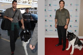 LOS ANGELES, CA - JANUARY 16: Henry Cavill seen at LAX on January 16, 2015 in Los Angeles, California.