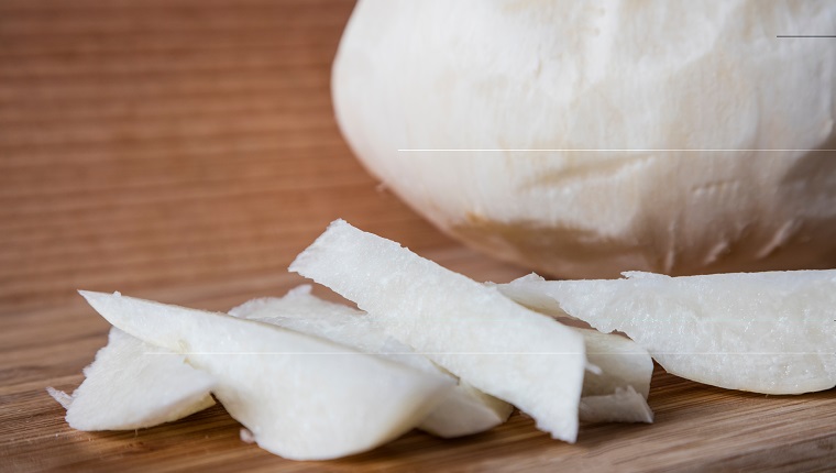 jicama in pieces