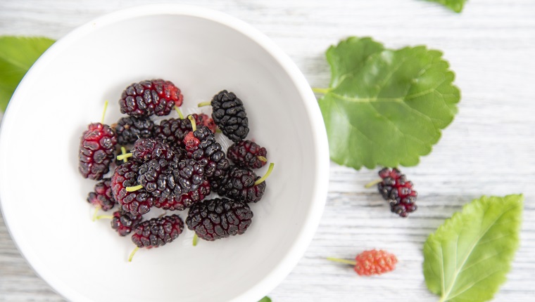 The first of the season’s mulberries.