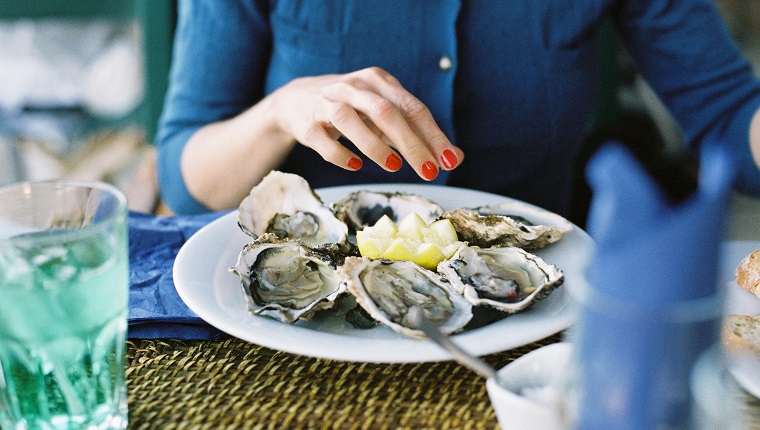 Shot on film at a beach restaurant at the french seaside