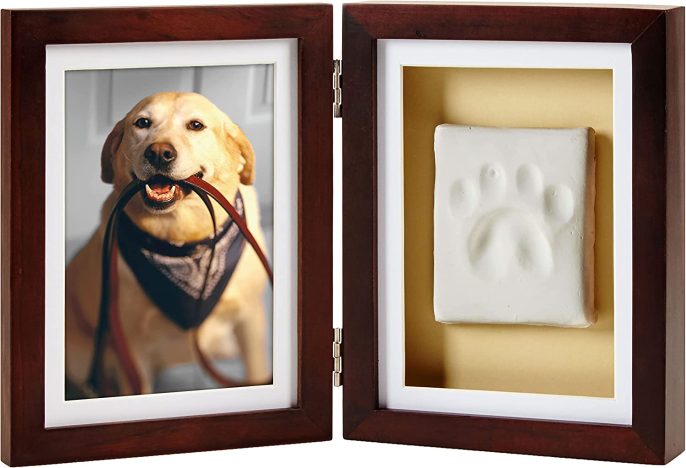 dog photo frame and pawprint kit