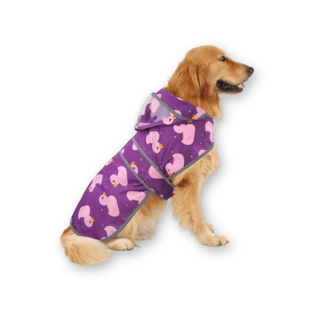 HDE_Purple_dog_raincoat HDE Purple Dog Raincoat