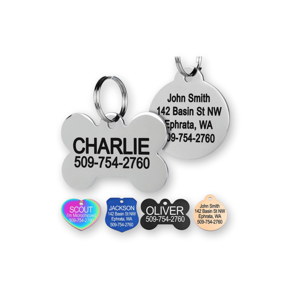 GoTags Stainless Steel Pet ID Tags Best Dog Tags by GoTags