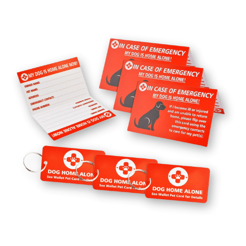 CloceanBrand Dog Home Alone Wallet Card & Tag