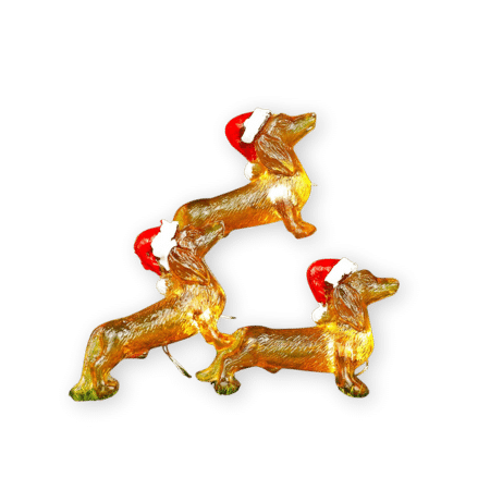 Bohon Daschund Christmas Lights 10 Feet