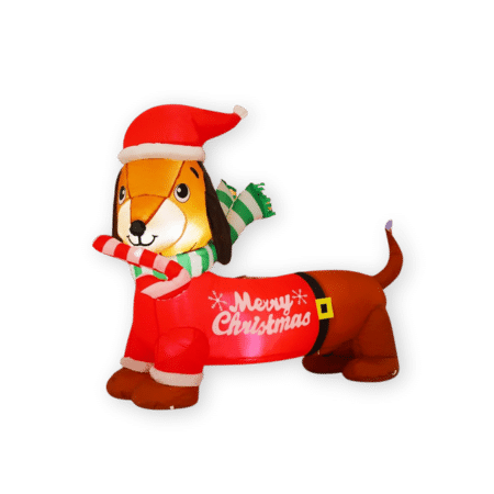 Goosh 5 Feet Christmas Dog Inflatable
