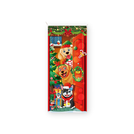 Konsait Christmas Dog Door Cover (2)