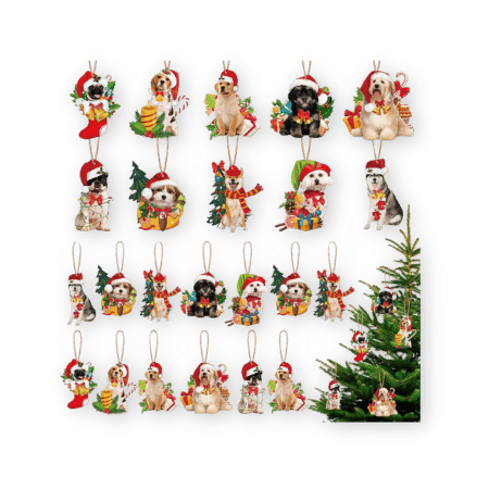 Spiareal Dog Christmas Tree Ornaments