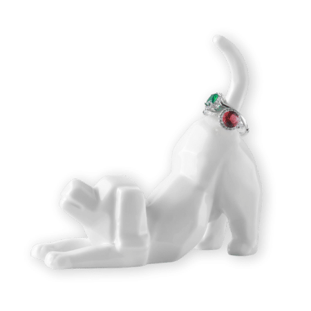 Pudding Cabin Dog Ring Holder