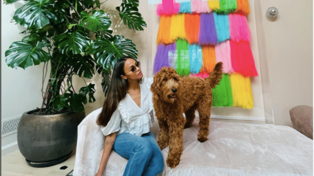 Zoe Saldana's Dog Dolcevita