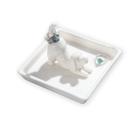 PUDDING CABIN Dog Ring Holder